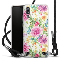 New Carry Case Transparent Stoff schwarz/silber