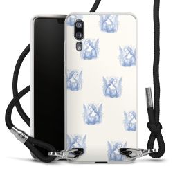 New Carry Case Transparent Stoff schwarz/silber