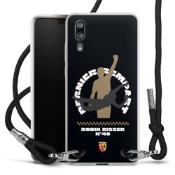 New Carry Case Transparent Stoff schwarz/silber