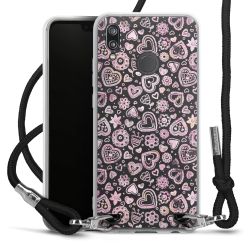 Carry Case Transparent Fabric black/silver