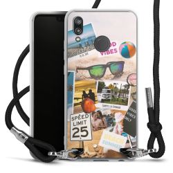 Carry Case Transparent Fabric black/silver