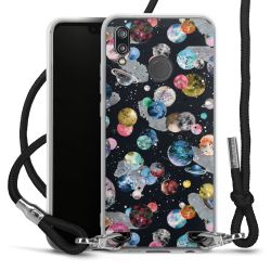 Carry Case Transparent Fabric black/silver