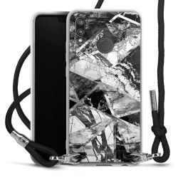 Carry Case Transparent Fabric black/silver