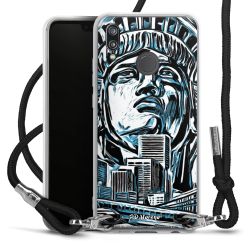 Carry Case Transparent Fabric black/silver