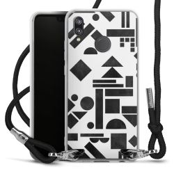 Carry Case Transparent Fabric black/silver