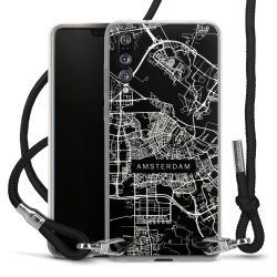 Carry Case Transparent Fabric black/silver