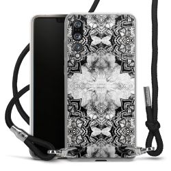 Carry Case Transparent Fabric black/silver