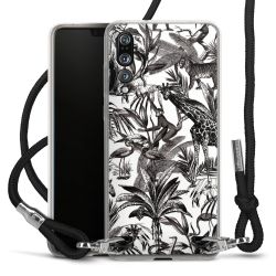 Carry Case Transparent Fabric black/silver