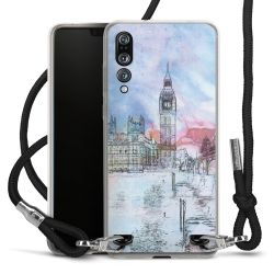 Carry Case Transparent Fabric black/silver