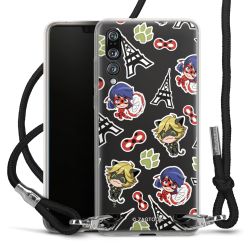 Carry Case Transparent Fabric black/silver