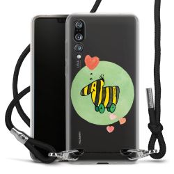 New Carry Case Transparent Stoff schwarz/silber