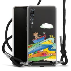 New Carry Case Transparent Stoff schwarz/silber