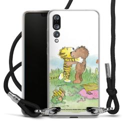 New Carry Case Transparent Stoff schwarz/silber