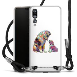 New Carry Case Transparent Stoff schwarz/silber