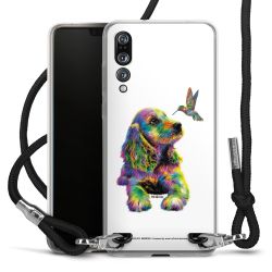 New Carry Case Transparent Stoff schwarz/silber