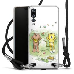 New Carry Case Transparent Stoff schwarz/silber