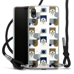 New Carry Case Transparent Stoff schwarz/silber