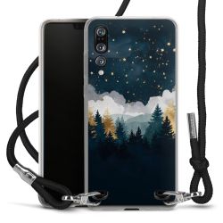 New Carry Case Transparent Stoff schwarz/silber