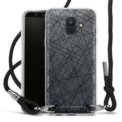 Carry Case Transparent Fabric black/silver