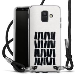 New Carry Case Transparent Stoff schwarz/silber