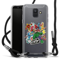 New Carry Case Transparent Stoff schwarz/silber