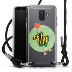 New Carry Case Transparent Stoff schwarz/silber