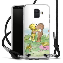 New Carry Case Transparent Stoff schwarz/silber