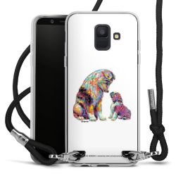 New Carry Case Transparent Stoff schwarz/silber