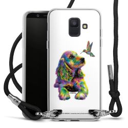 New Carry Case Transparent Stoff schwarz/silber