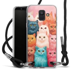 New Carry Case Transparent Stoff schwarz/silber