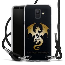 New Carry Case Transparent Stoff schwarz/silber