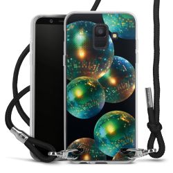 New Carry Case Transparent Stoff schwarz/silber