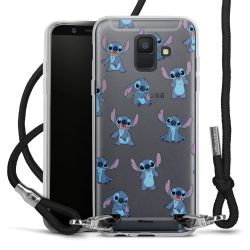 New Carry Case Transparent Stoff schwarz/silber