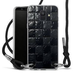 New Carry Case Transparent Stoff schwarz/silber