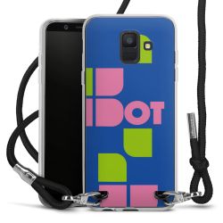 New Carry Case Transparent Stoff schwarz/silber