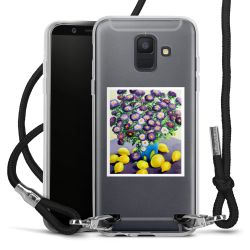 New Carry Case Transparent Stoff schwarz/silber