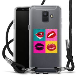 New Carry Case Transparent Stoff schwarz/silber