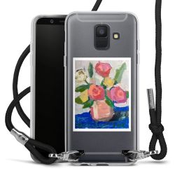 New Carry Case Transparent Stoff schwarz/silber