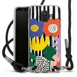 New Carry Case Transparent Stoff schwarz/silber