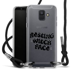 New Carry Case Transparent Stoff schwarz/silber