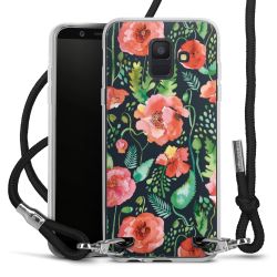 New Carry Case Transparent Stoff schwarz/silber