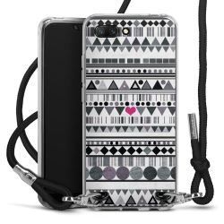 Carry Case Transparent Fabric black/silver