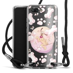 New Carry Case Transparent Stoff schwarz/silber