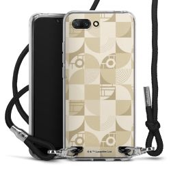 New Carry Case Transparent Stoff schwarz/silber