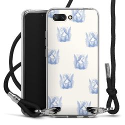 New Carry Case Transparent Stoff schwarz/silber