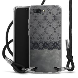 New Carry Case Transparent Stoff schwarz/silber