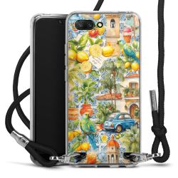 New Carry Case Transparent Stoff schwarz/silber