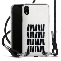 New Carry Case Transparent Stoff schwarz/silber