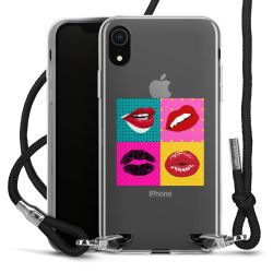 New Carry Case Transparent Stoff schwarz/silber