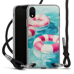 New Carry Case Transparent Stoff schwarz/silber